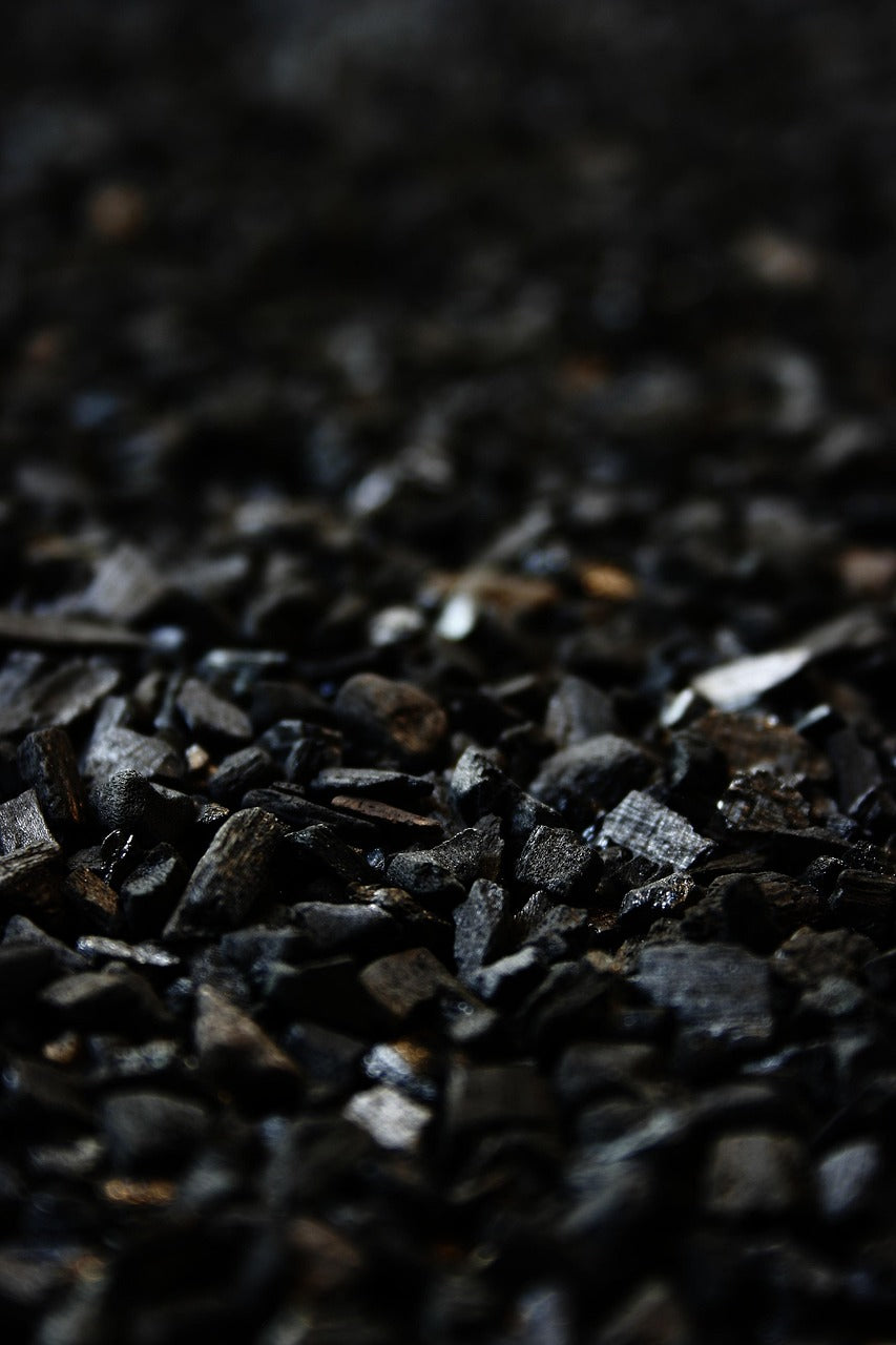 Close-up of granular activated carbon showing clean, uniform texture and lack of fines.