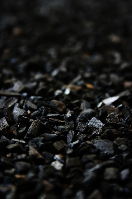 Close-up of granular activated carbon showing clean, uniform texture and lack of fines.