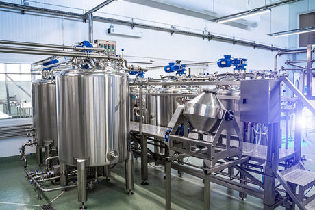 Industrial purification and filtration equipment in a facility 
