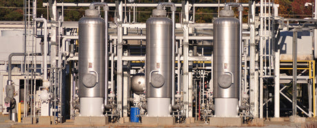 Natural gas drying facility using sorbents 