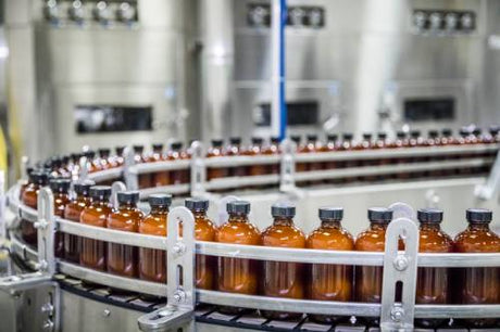 A supplements manufacturing line. 