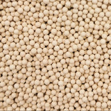Close-up of 13X molecular sieve 4x8 mesh beads used for industrial gas drying and CO₂ removal