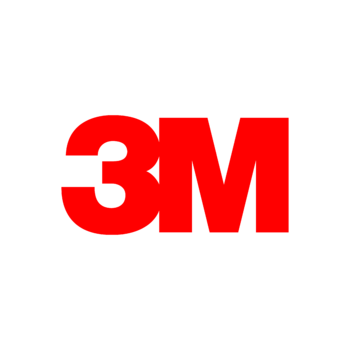 Red '3M' logo on a black background