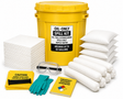 65 gallon oil-only spill kit with UN-rated overpack drum and absorbents for oil, fuel, and hydrocarbon spill response