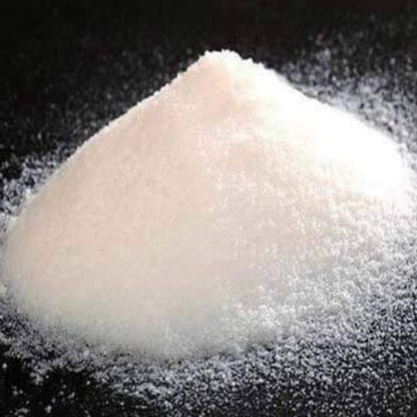 White silica powder on black background 