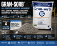 Gran-Sorb cellulose granular absorbent for oil, coolant, solvent and industrial spill cleanup