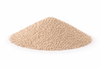Light tan bleaching earth (Oil-Dri Pure-Flo Supreme 55) in a clean mound on a white background.