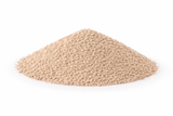 Light tan bleaching earth (Oil-Dri Pure-Flo Supreme 55) in a clean mound on a white background.
